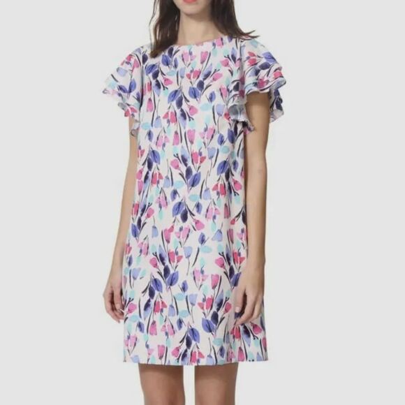Donna Morgan Floral Shift Dress New With Tags 2 - Picture 1 of 7